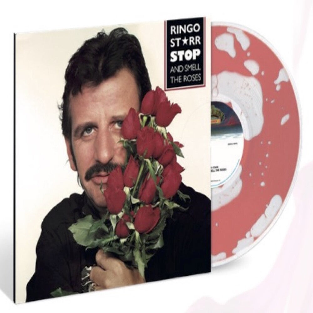 the album cover for Ringo Starr - Stop & Smell The Roses [Colored Vinyl] [Deluxe] [Limited Edition] (Red)