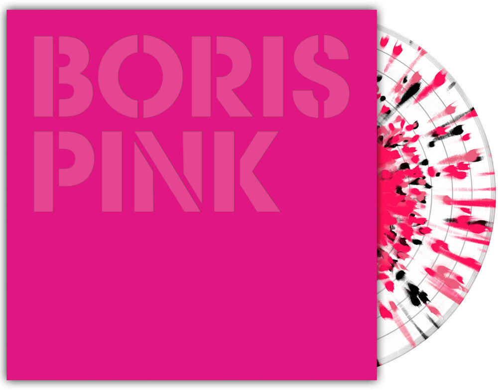 the album cover for Boris - Pink - (20th Anniversary) [Indie Exclusive White with Splatter	LP]