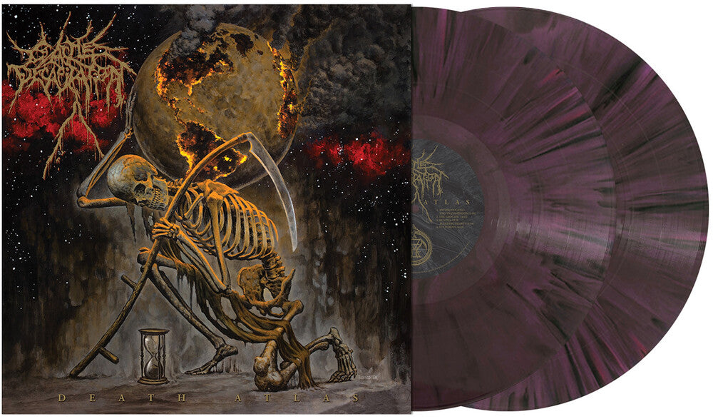the album cover for Cattle Decapitation - Death Atlas [Colored Vinyl]