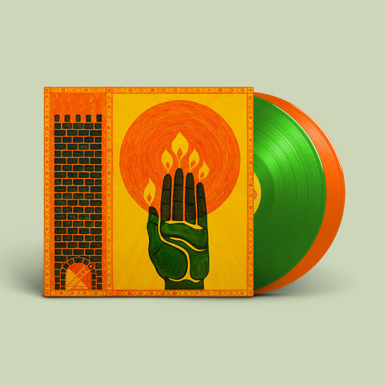the album cover for Saintseneca - Highwalllow & Supermoon Songs - Orange [Colored Vinyl]