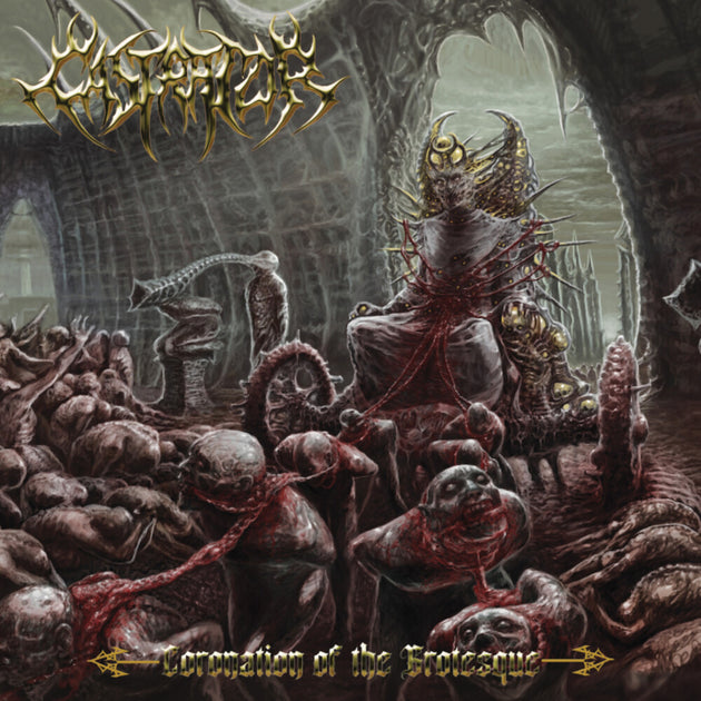 the album cover for Castrator - Coronation Of The Grotesque [Colored Vinyl] (Gol) [Limited Edition]