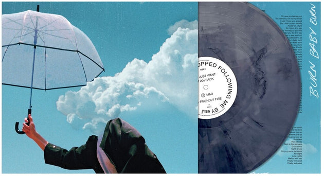the album cover for Eaj - When The Rain Stopped Following Me (Blue) [Colored Vinyl]