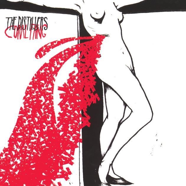 the album cover for Distillers - Coral Fang (Rktbr25) (Blk) [Colored Vinyl] (Red) (Bme)