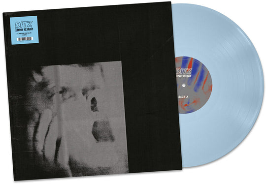 the album cover for Ditz - Never Exhale (Blue) [Colored Vinyl] (Uk)