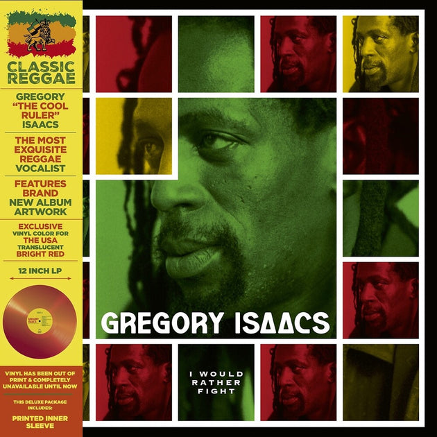 the album cover for Gregory Isaacs - I Would Rather Fight - Red [Colored Vinyl] [Deluxe] [Limited Edition]