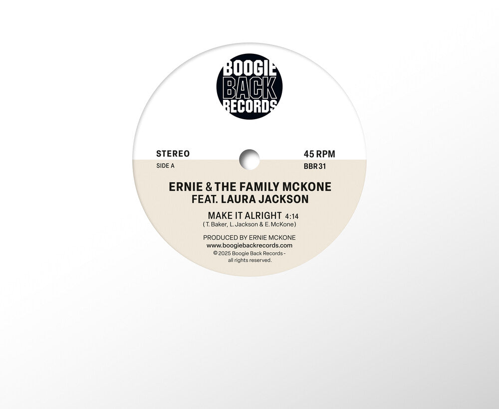 the album cover for Ernie & The Family Mckone - Make It Alright / Make A Move On Me