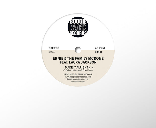 the album cover for Ernie & The Family Mckone - Make It Alright / Make A Move On Me