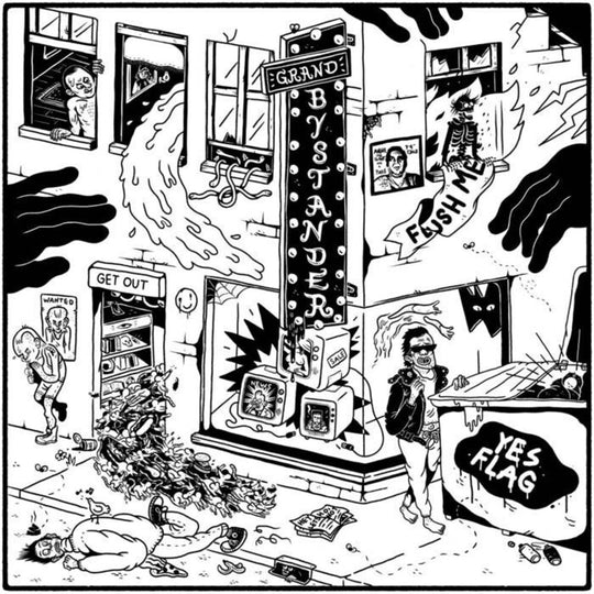 the album cover for Yes Flag - Grand Bystander