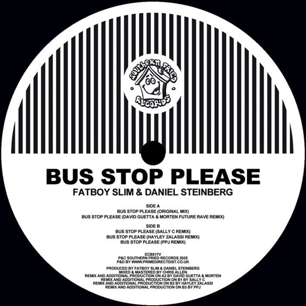 the album cover for Fatboy Slim - Bus Stop Please (Remixes)