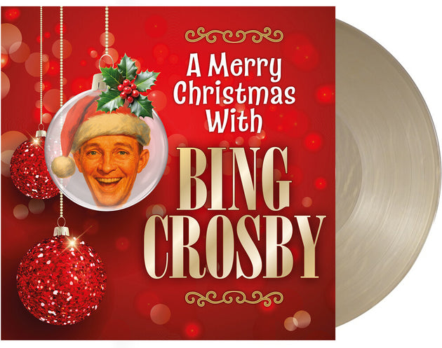 the album cover for Bing Crosby - Merry Christmas With [Clear Vinyl] (Gol) [Limited Edition] [180 Gram]