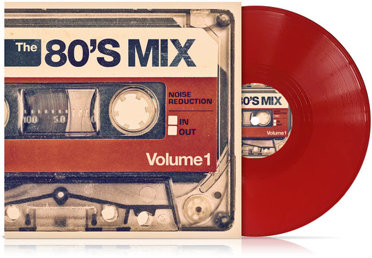 the album cover for 80s Mix Vol 1 / Various - Red Transparent Vinyl - 80s Mix Vol 1 / Various - Red Transparent Vinyl