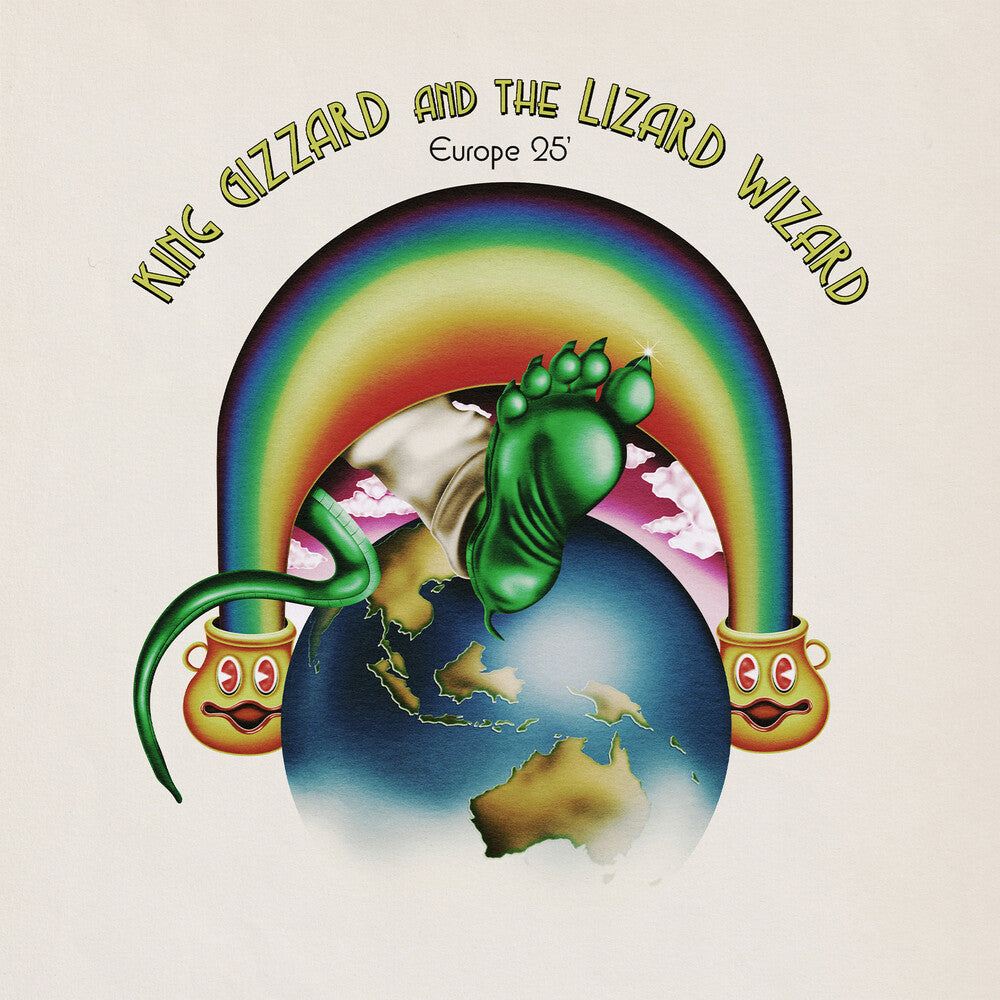 the album cover for King Gizzard & The Lizard Wizard - King Gizzard: Europe '25 [Colored Vinyl] (Gate)