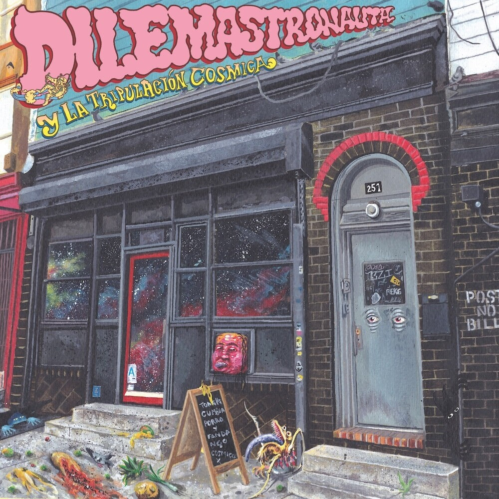 the album cover for DILEMASTRONAUTA y La Tripulacion Cosmica - SLEEPWALK [12-inch black vinyl EP]