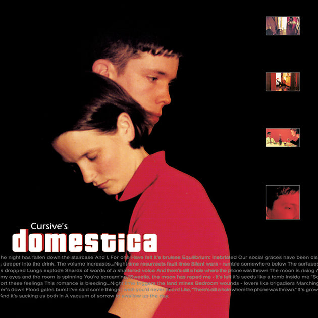the album cover for Cursive - Domestica - Red [Colored Vinyl] (Red)