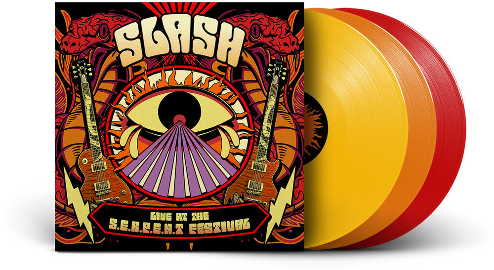 the album cover for Slash - Live at the S.E.R.P.E.N.T Festival [Tri-Color 3LP]