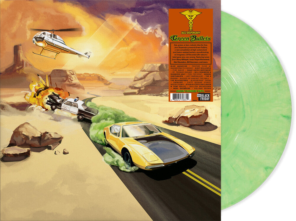 the album cover for Various Artists - Jazz Dispensary: Green Bullets [RSD Black Friday 2025]