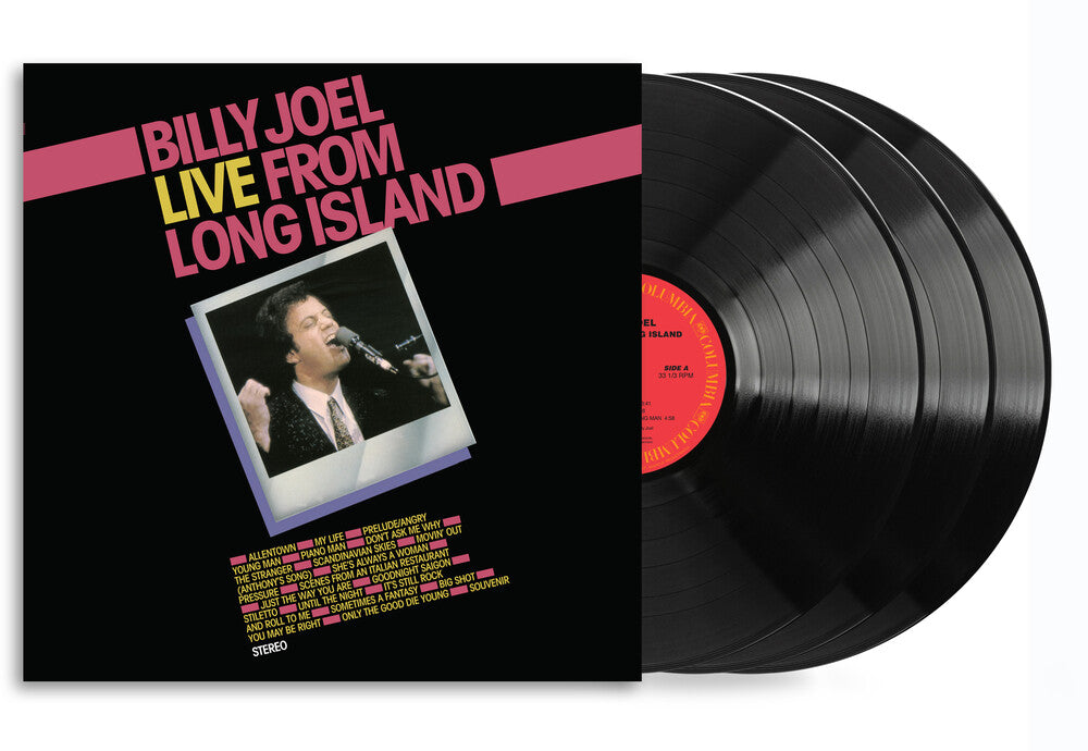the album cover for Billy Joel - Live From Long Island [RSD Black Friday 2025]