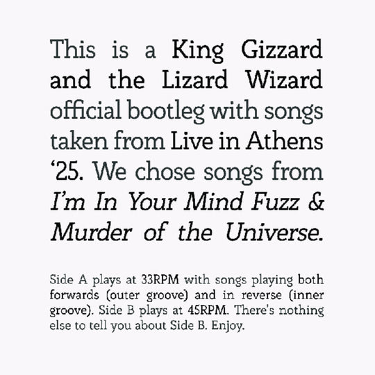 the album cover for King Gizzard And The Lizard Wizard - I'm In Your Mind Fuzz / Murder Of The Universe