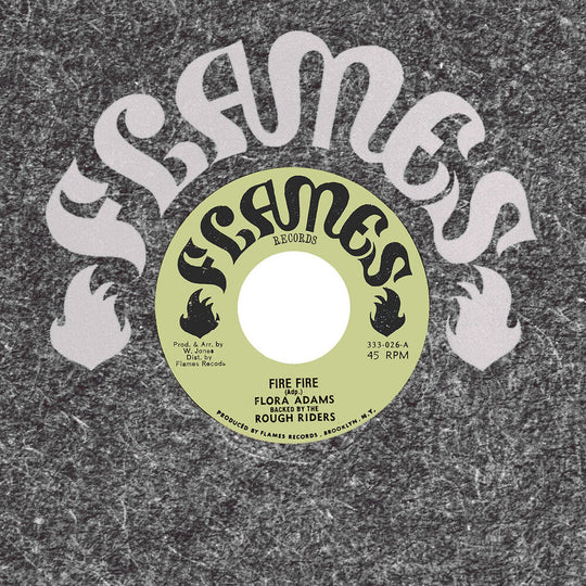 the album cover for Flora Adams - Fire Fire