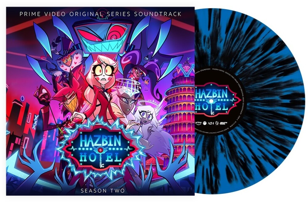 the album cover for Hazbin Hotel - Hazbin Hotel: Season Two (Original Soundtrack) [Indie Exclusive VoxTek Splatter Vinyl]