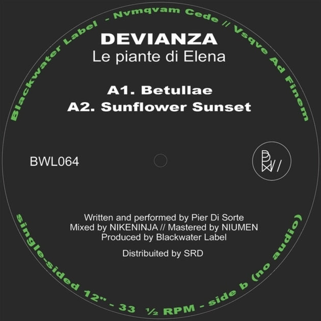 the album cover for Devianza - Piante Di Elena (Ep)