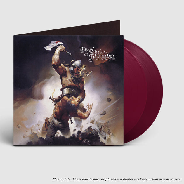 the album cover for Gates Of Slumber - Suffer No Guilt [Colored Vinyl] (Gate) [Limited Edition] (Viol)