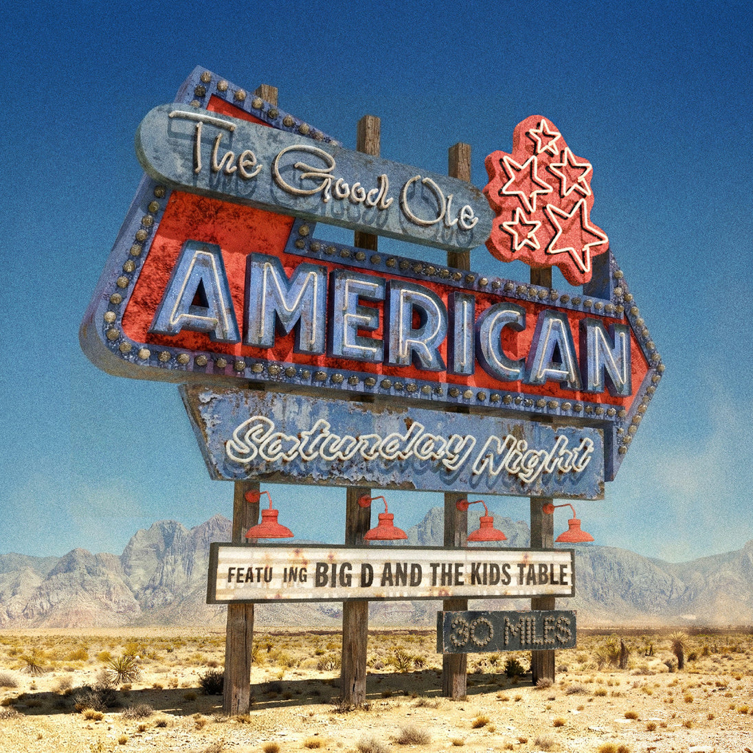 Big D And The Kids Table / The Good Ole American Saturday Night (Blue Dream Splash Vinyl)