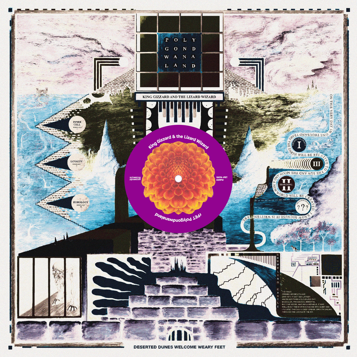 King Gizzard & The Lizard Wizard / Polygondwanaland (100% Recycled Plastic (r-PET), 180 Gram Translucent Purple)