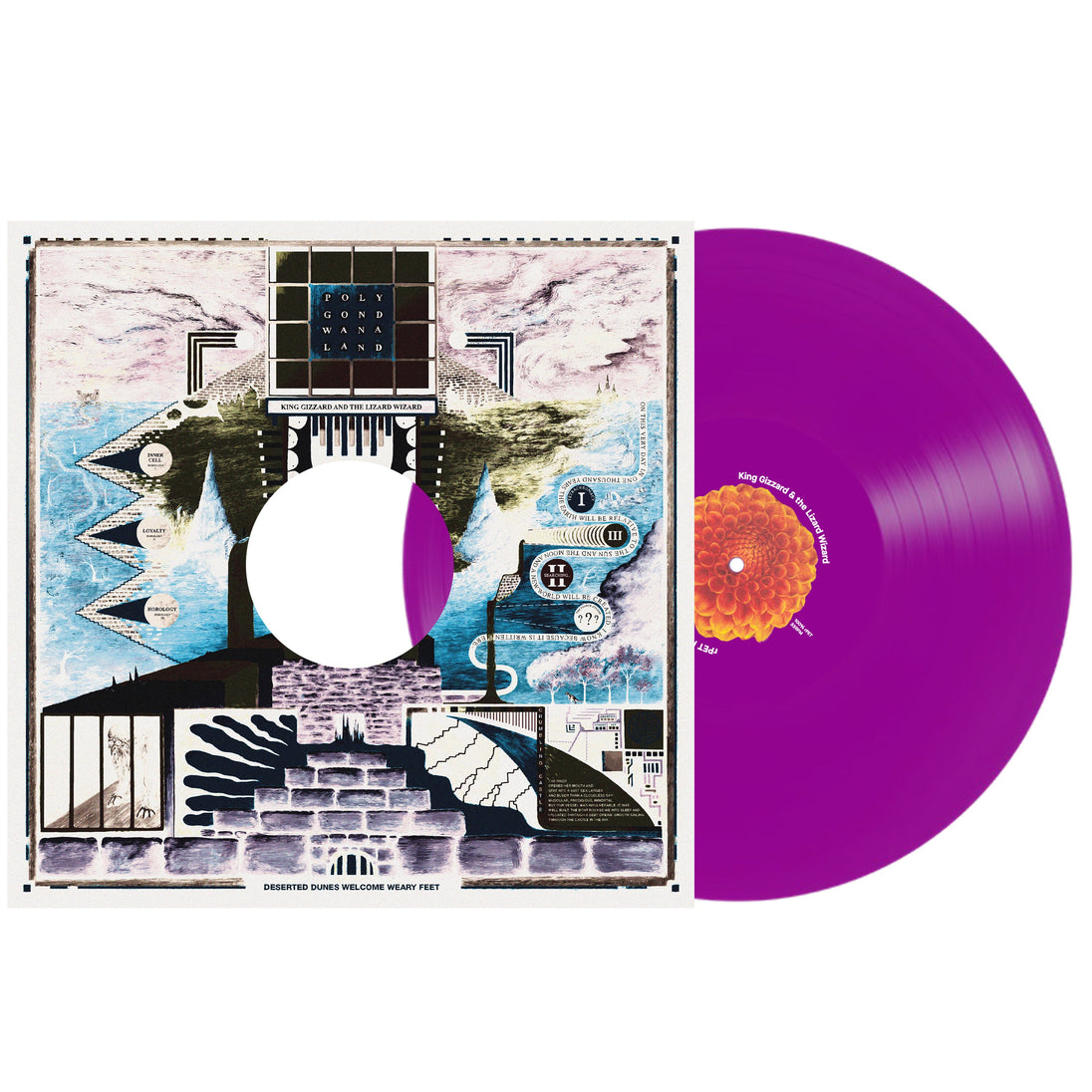 King Gizzard & The Lizard Wizard / Polygondwanaland (100% Recycled Plastic (r-PET), 180 Gram Translucent Purple)