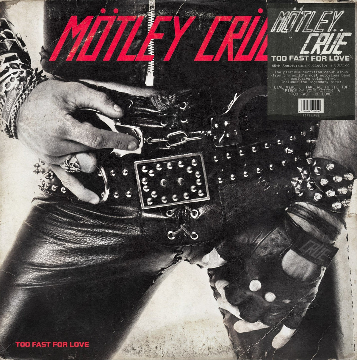 Motley Crue / Too Fast For Love (Indie Exclusive, Black & Red Smoke Colored Vinyl, 45th Anniversary Edition)