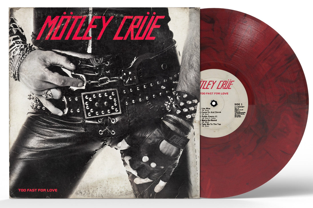 Motley Crue / Too Fast For Love (Indie Exclusive, Black & Red Smoke Colored Vinyl, 45th Anniversary Edition)